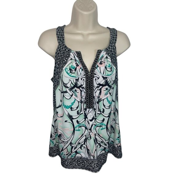 WHITE HOUSE BLACK MARKET Women's Size Small Beaded Blouse - Picture 1 of 12